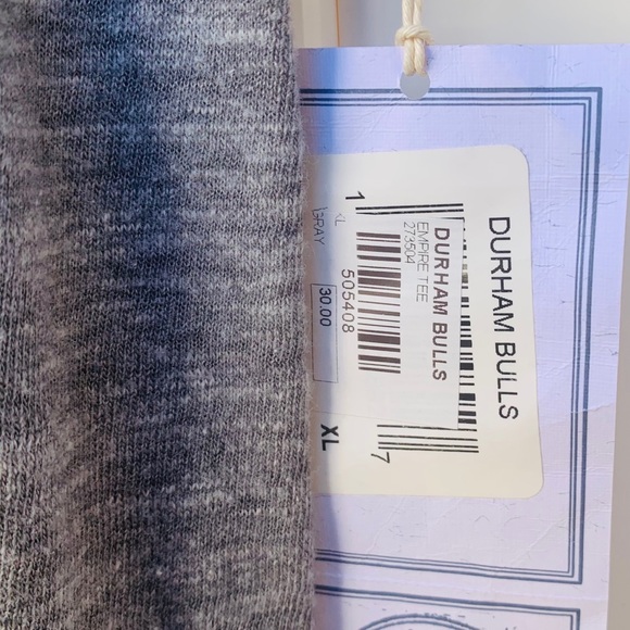 Xlarge NWT short sleeve top Durham bulls baseball - Picture 5 of 7